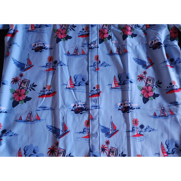 RSVLTS Mens Budweiser Regatta Have A Bud Size XL Short Sleeve Button-Down Shirt - Picture 2 of 10